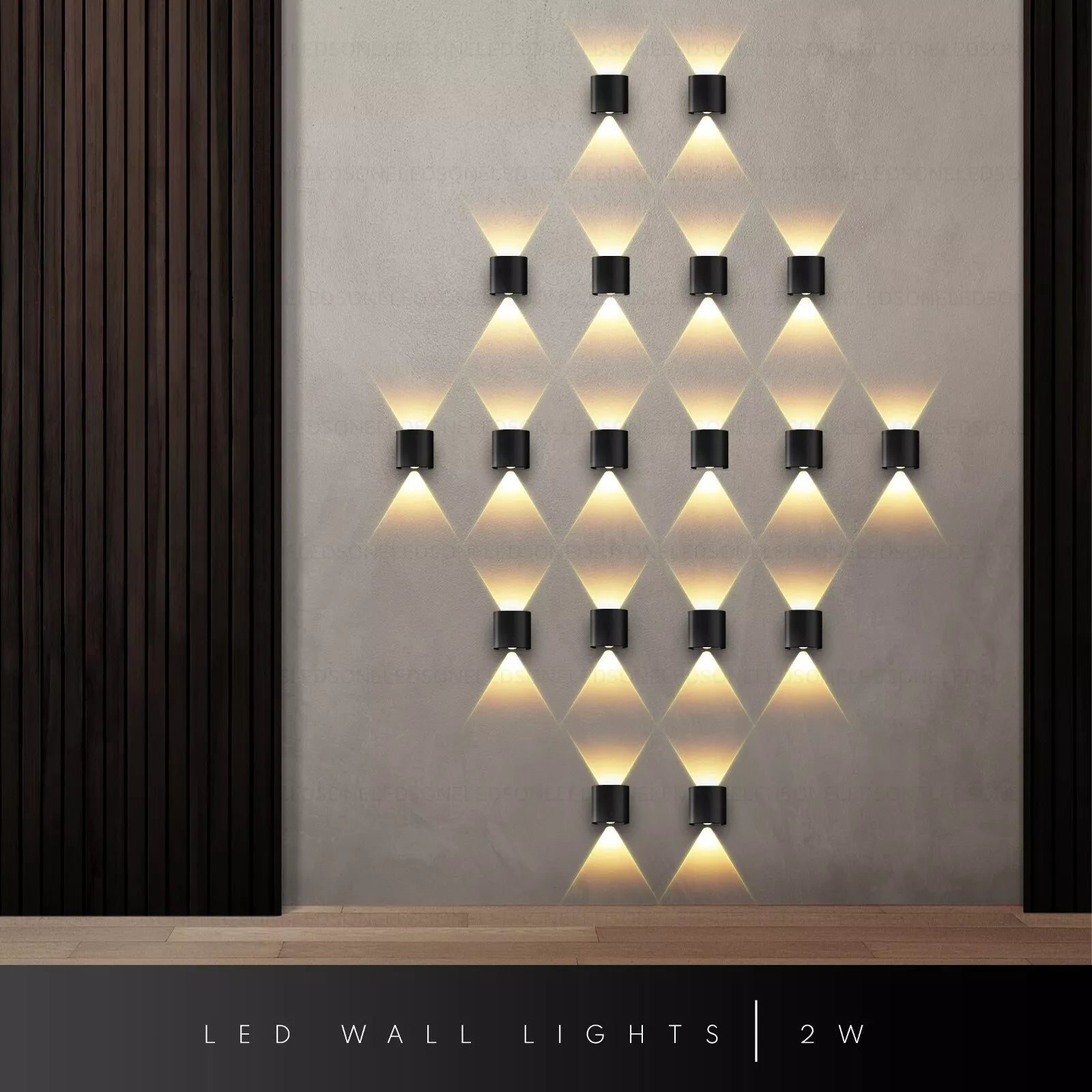 Shop now for Outside Wall 2W Lights in the UK! Modern Up/Down Grey Anthracite design, IP44 waterproof, and energy-efficient. Limited stock – order today for stylish garden lighting
