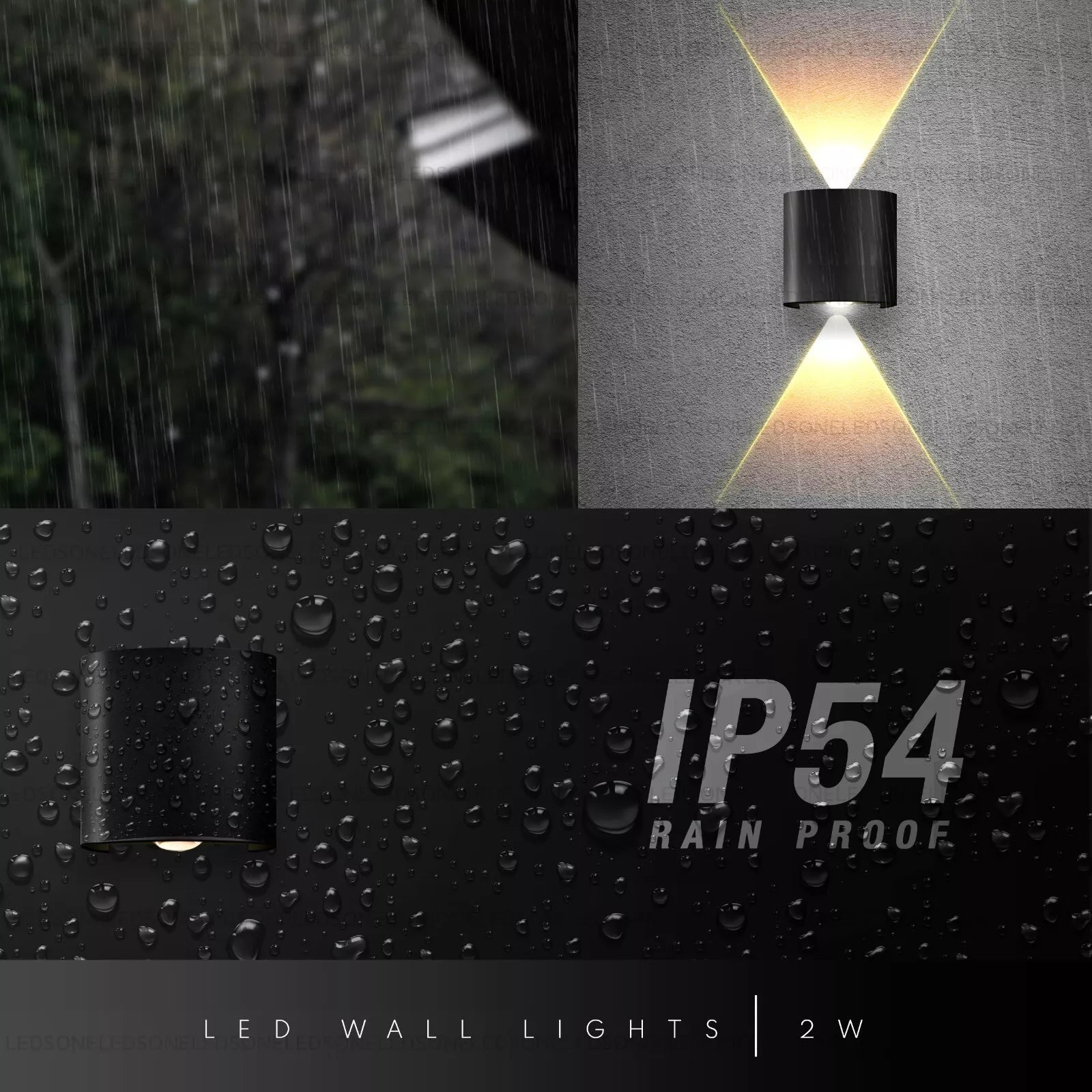 Shop now for Outside Wall 2W Lights in the UK! Modern Up/Down Grey Anthracite design, IP44 waterproof, and energy-efficient. Limited stock – order today for stylish garden lighting
