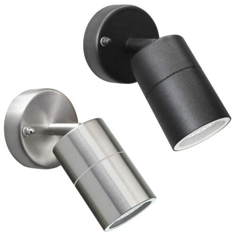 Adjustable Stainless Steel Wall Spotlight – Alpha Lights – UK

