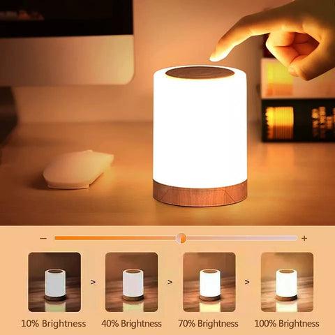 Lamp showcasing dimmable brightness levels

