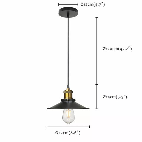 antique brass pendant light

