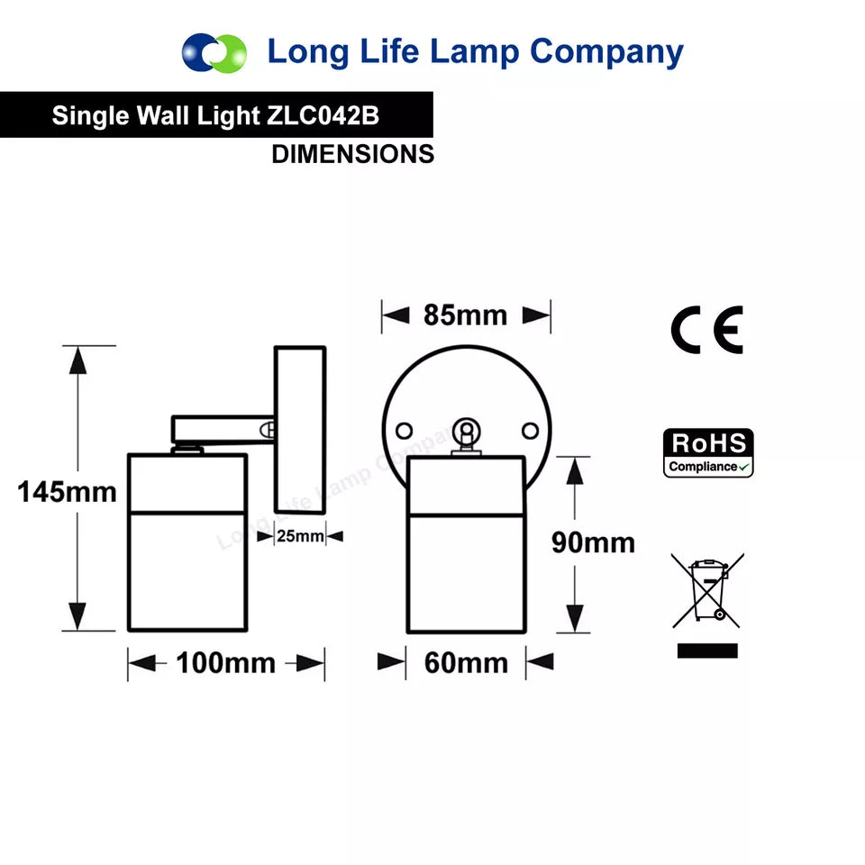 Buy Adjustable Stainless Steel Wall Spotlight In UK - Shop Now!