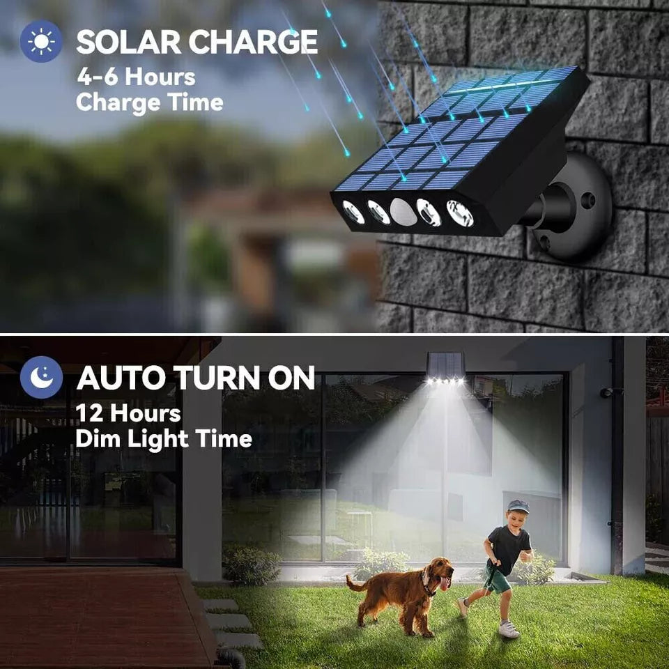 Buy LED Solar Powered PIR Motion Sensor security Light In UK - Shop Now!