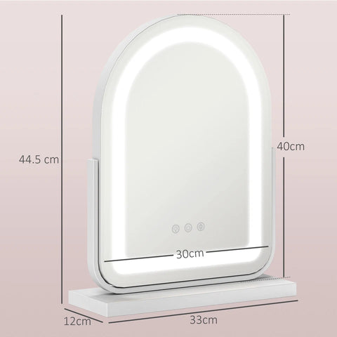 360° rotating vanity mirror light in a sleek design.


