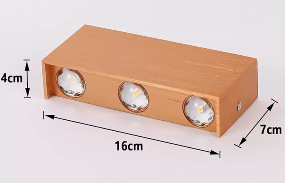Modern Wall Mount Lights In UK – 6W Hardwired, Up Down Wall Lights, Indoor Mini Brushed
