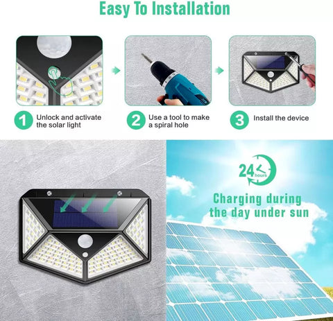 Waterproof LED solar lights for patio and lawn – UK

