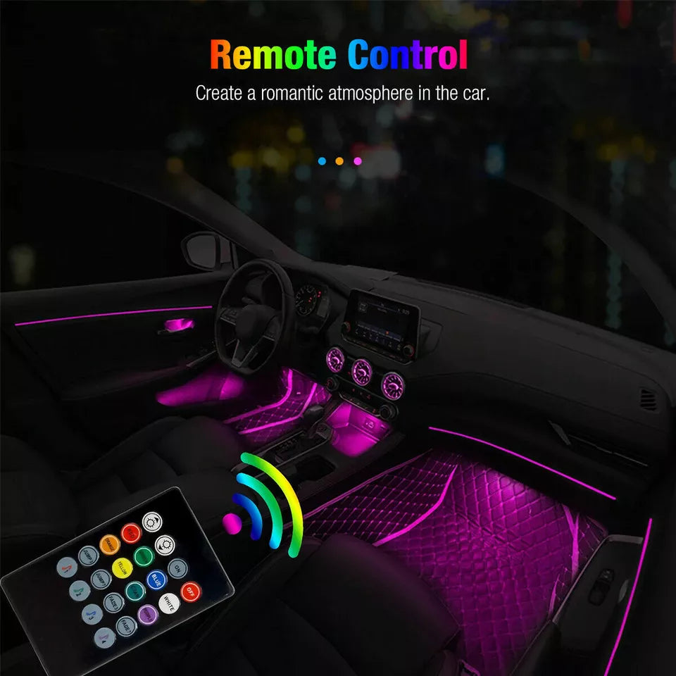 Buy 4 LED Car Interior Footwell Strip Light In UK - Shop Now!