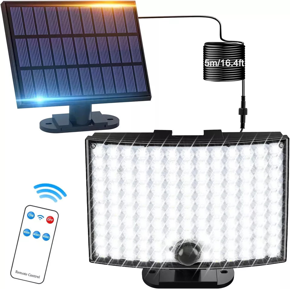 Buy Outdoor LED Solar Light  In UK – PIR Motion Sensor, Remote Control, IP65 Waterproof