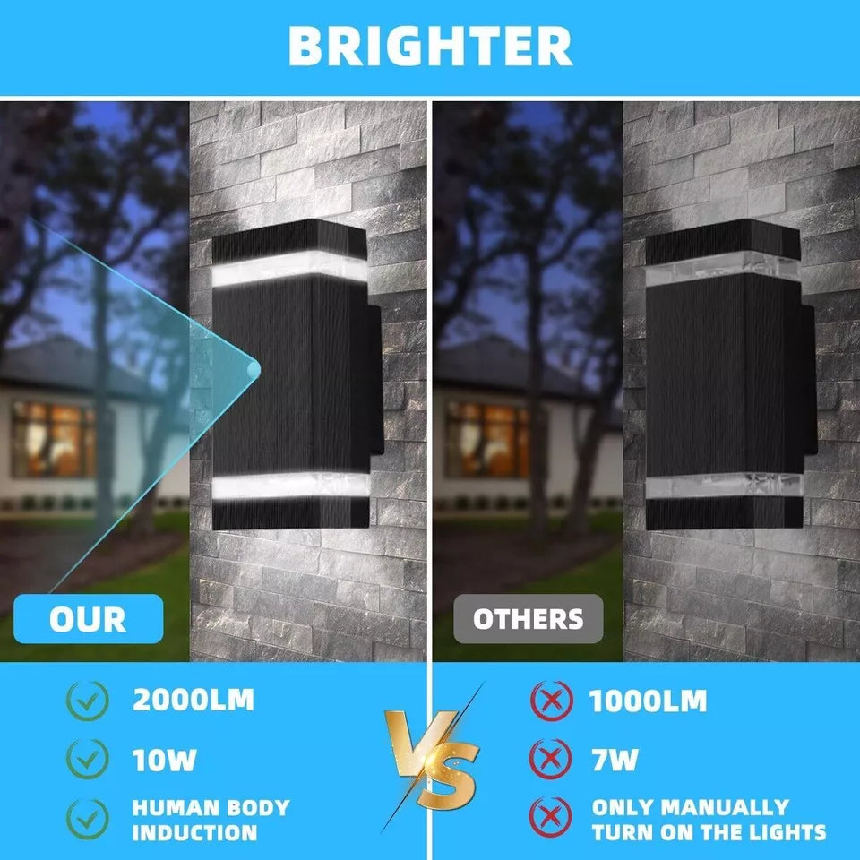 Shop the 12W Outdoor Wall Light with Motion Sensor in the UK! Featuring PIR technology, IP67 waterproof rating, and adjustable LED panel for your front door. Limited stock – Buy now!

