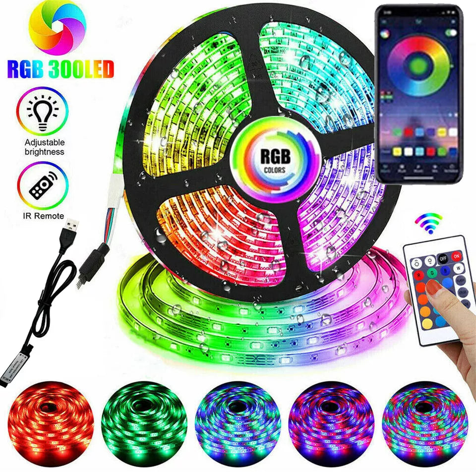 Rgb Strip Remoteapp Modern LED RGB Strip Light – Colour Changing–App & Remote Control – UK