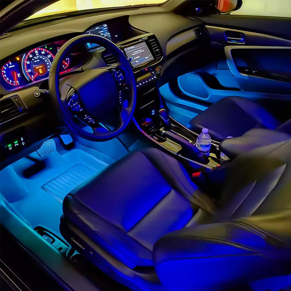 Buy 4 LED Car Interior Footwell Strip Light In UK - Shop Now!