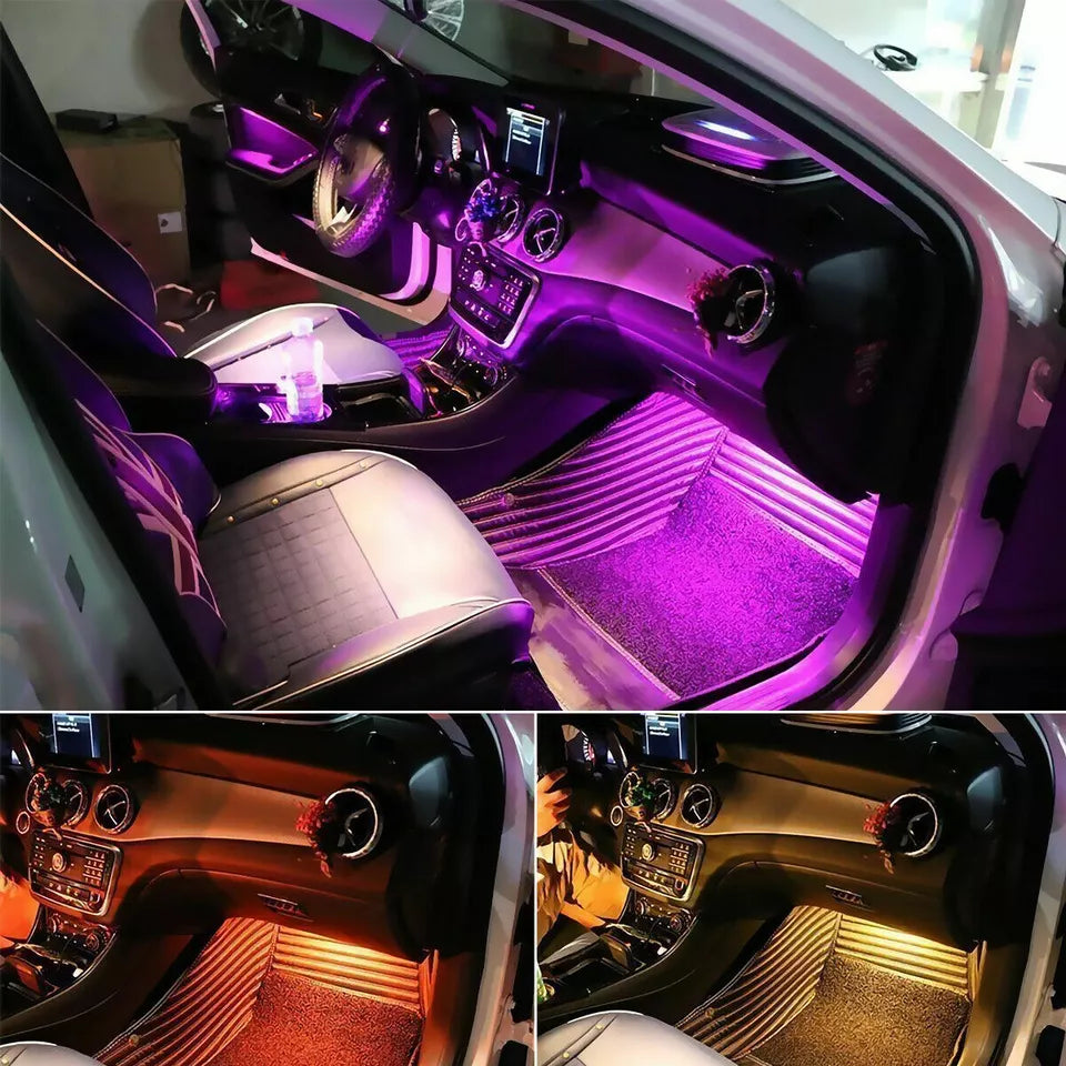 Buy 4 LED Car Interior Footwell Strip Light In UK - Shop Now!