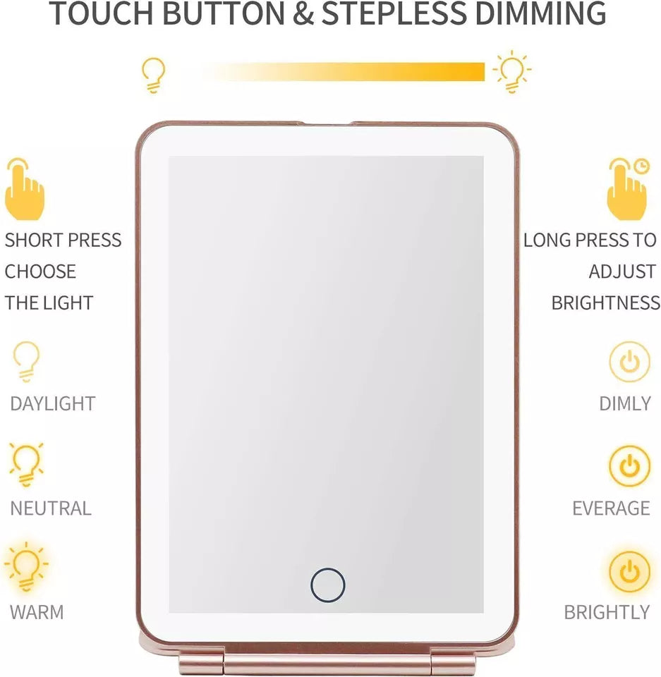 Buy LED Touch Screen Makeup Mirror Light In UK - Shop Now!