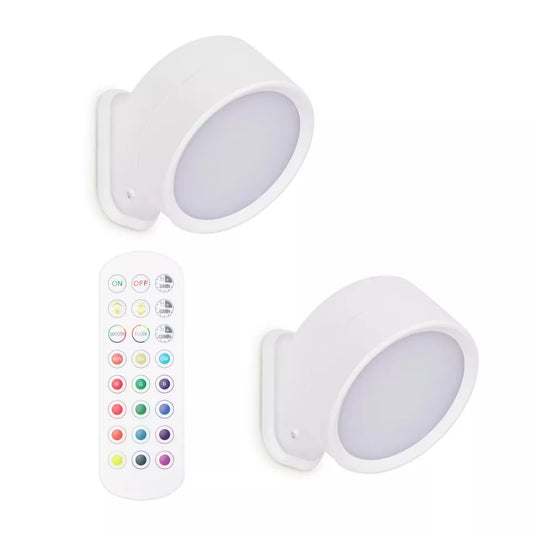 2x rotatable wall lamps with RGB lights UK

