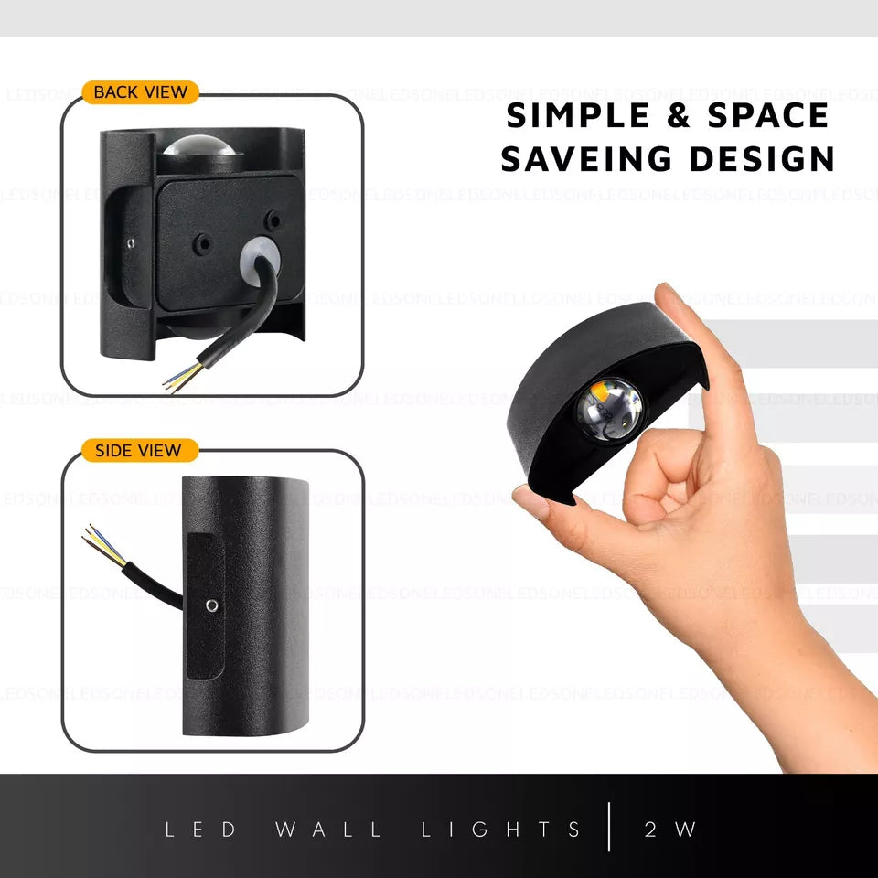 Shop now for Outside Wall 2W Lights in the UK! Modern Up/Down Grey Anthracite design, IP44 waterproof, and energy-efficient. Limited stock – order today for stylish garden lighting
