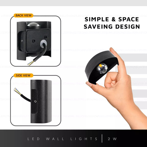 Energy-efficient LED wall light enhancing home décor

