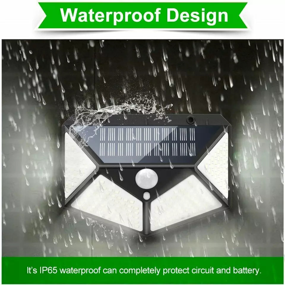Buy 100 LEDs Solar Powered Wall Lights In UK - Shop Now!