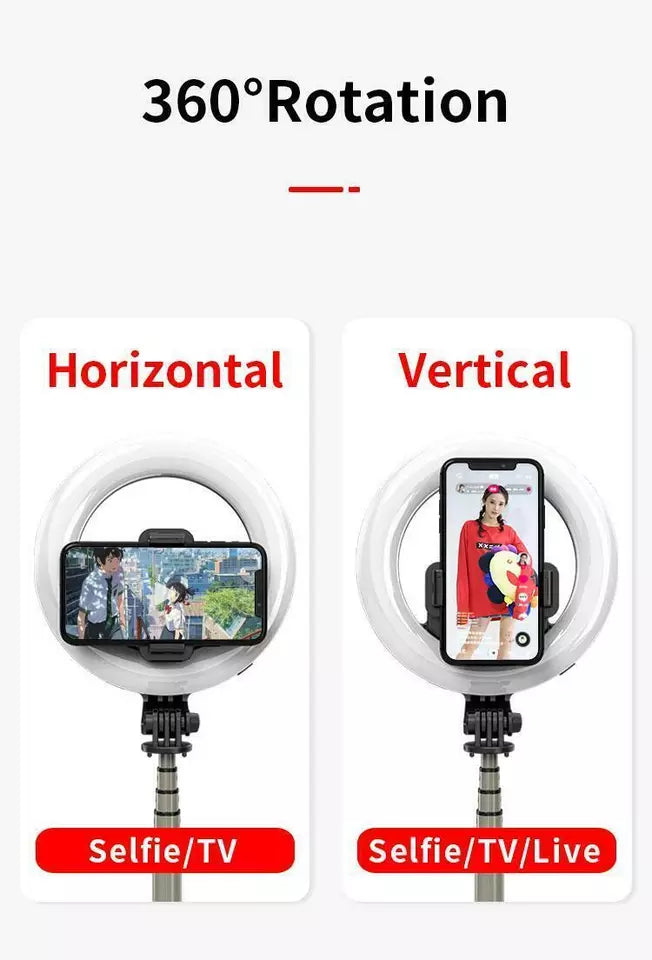 Buy LED Bluetooth Selfie Ring Light With Tripod Stand In UK - Shop Now!