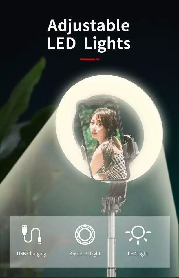 Buy LED Bluetooth Selfie Ring Light With Tripod Stand In UK - Shop Now!