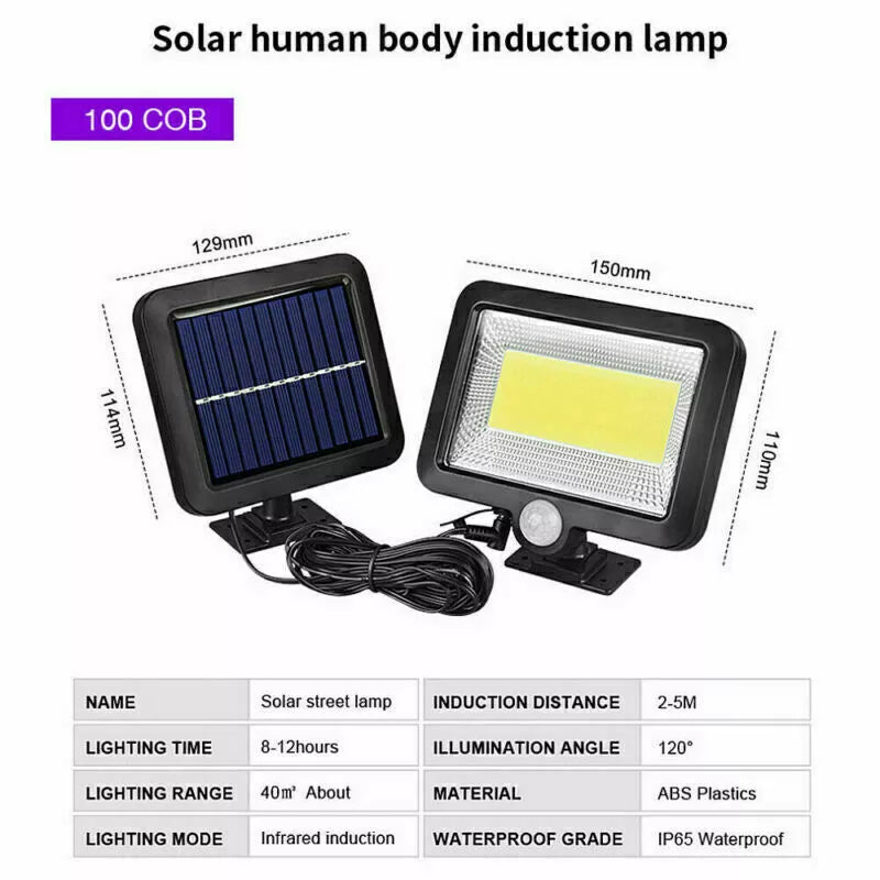 Buy LED Solar Powered PIR Motion Sensor Wall Light In UK - Shop Now!