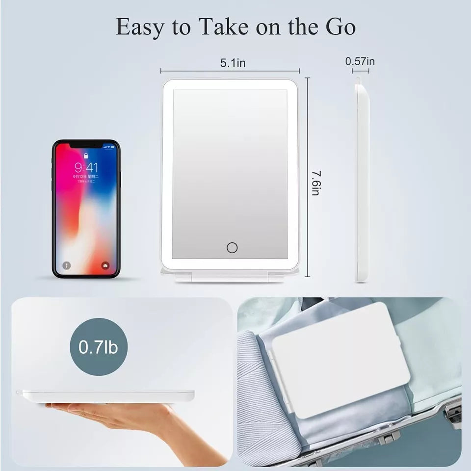 Buy LED Touch Screen Makeup Mirror Light In UK - Shop Now!