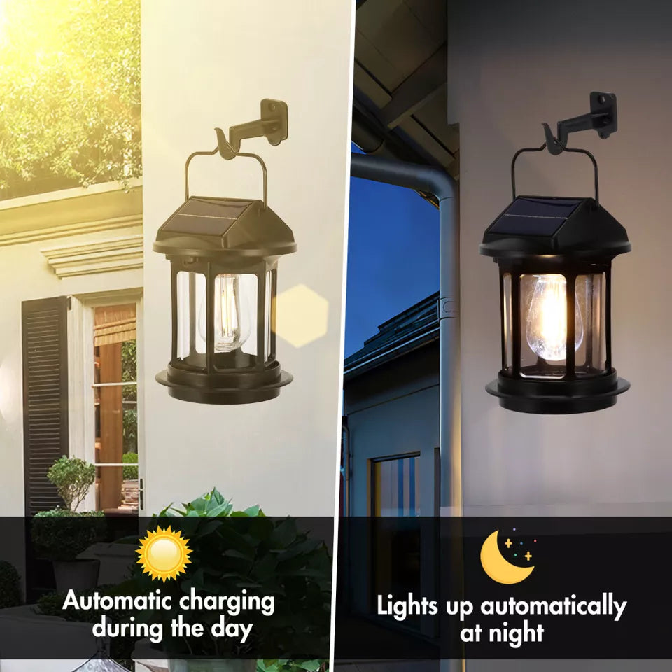 Buy Vintage Solar Powered Motion Sensor Lantern Lamp In UK - Shop Now!
