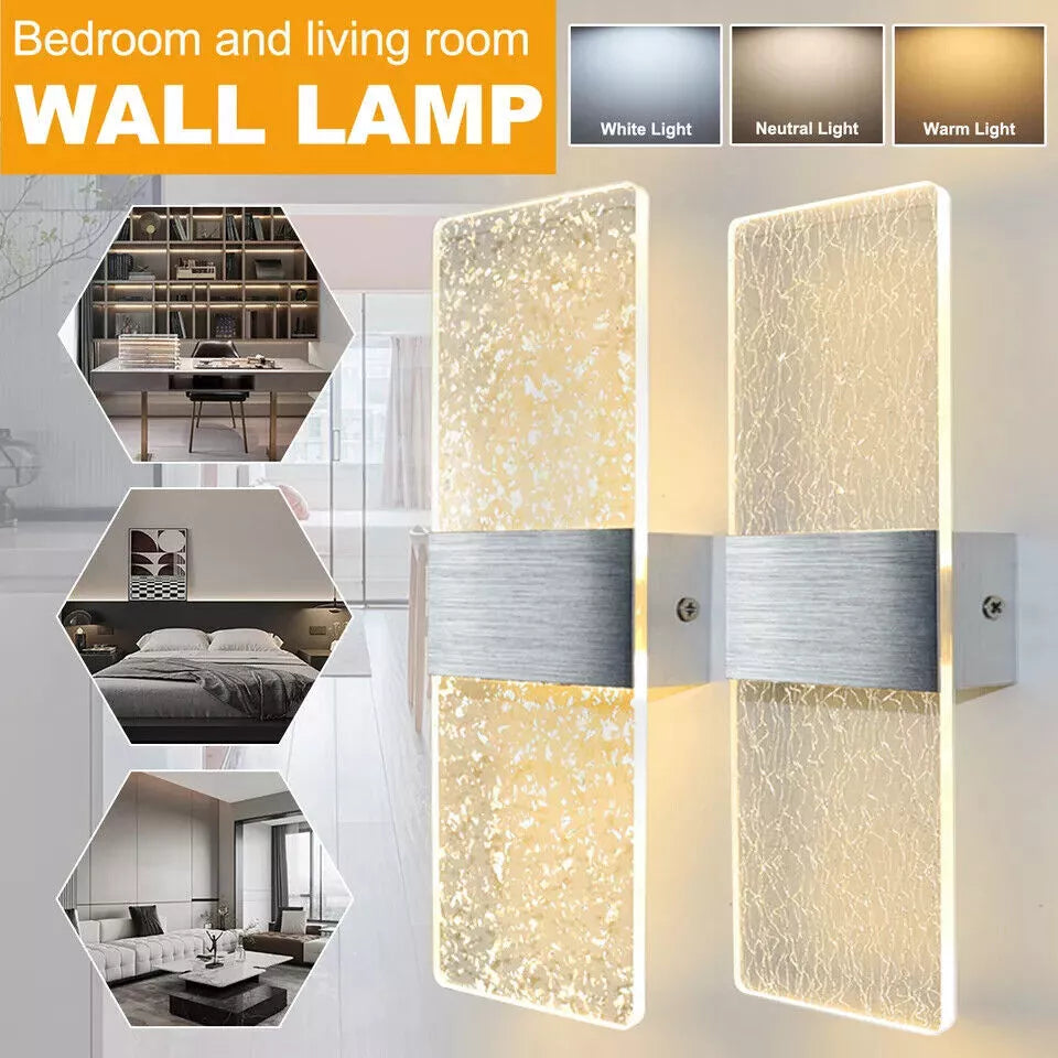 Modern LED Wall Lamp In UK – Crystal Interior Wall Lights for Living Room Bedroom Corridor Balcony
