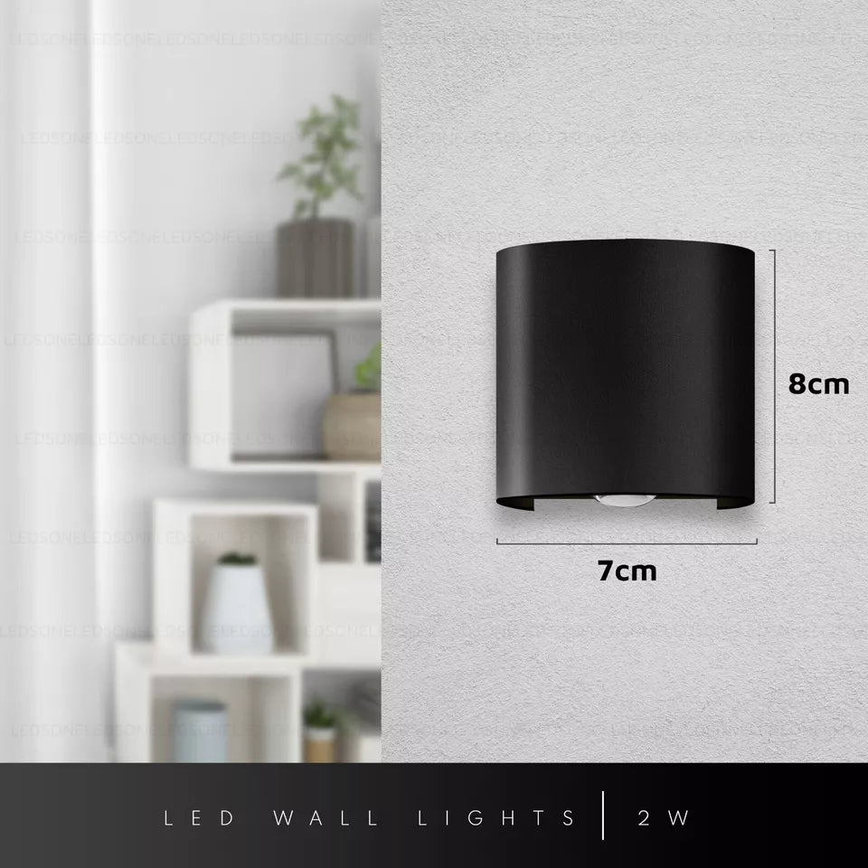 Shop now for Outside Wall 2W Lights in the UK! Modern Up/Down Grey Anthracite design, IP44 waterproof, and energy-efficient. Limited stock – order today for stylish garden lighting
