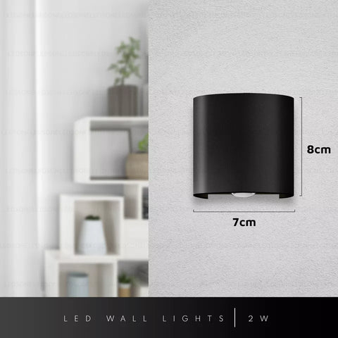 Up and down lighting effect of the modern wall light sconce

