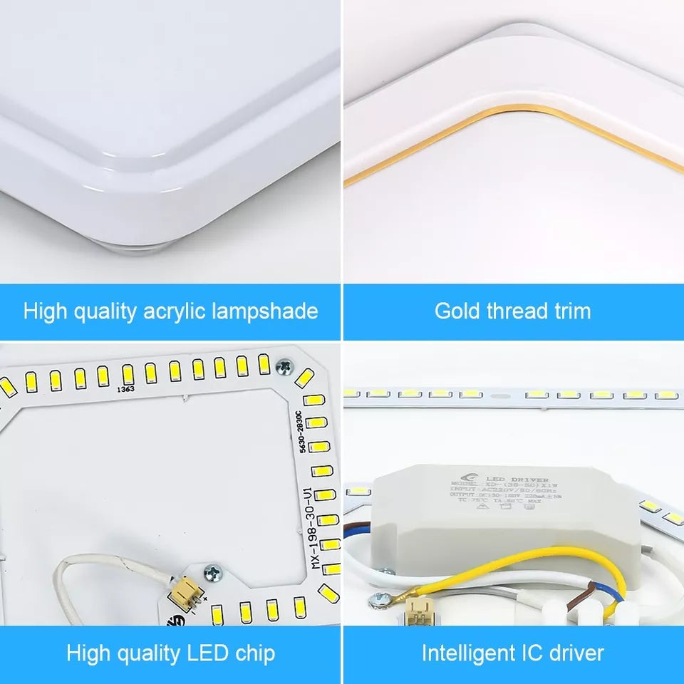 Modern Square Flush Mount Ceiling Light Fixture In UK – Shop Now!