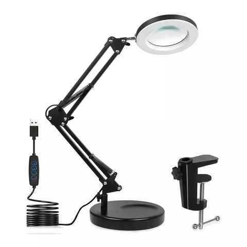 Model building work lit clearly by lamp

