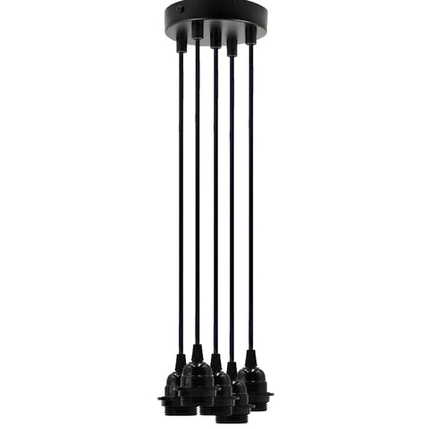 Vintage pendant light with PVC 

