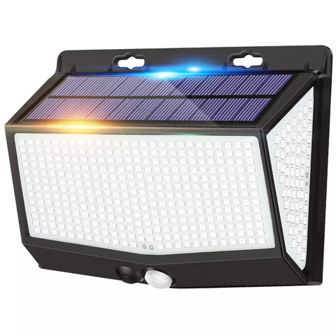 Detailed view of the solar panel on the Super Bright Outdoor Solar Light​


