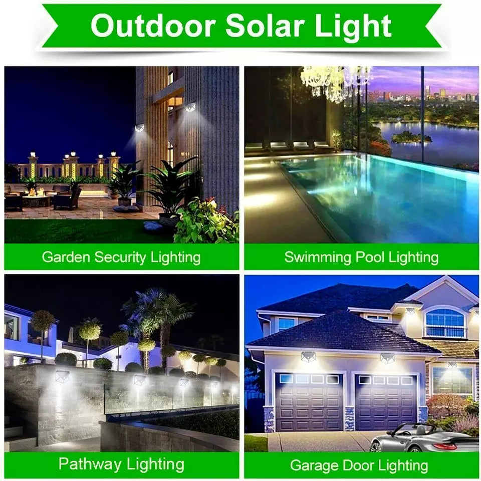 Buy 100 LEDs Solar Powered Wall Lights In UK - Shop Now!