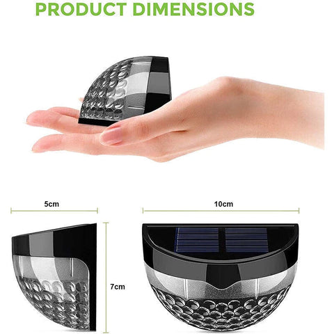 Super Bright Solar Powered LED Fence Wall Lights Outdoor Garden Lamps