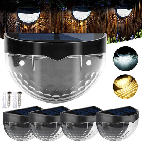 Super Bright Solar Powered LED Fence Wall Lights Outdoor Garden Lamps