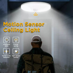 LED Ceiling Light with Motion & Twilight Sensor – Smart & Energy-Saving

