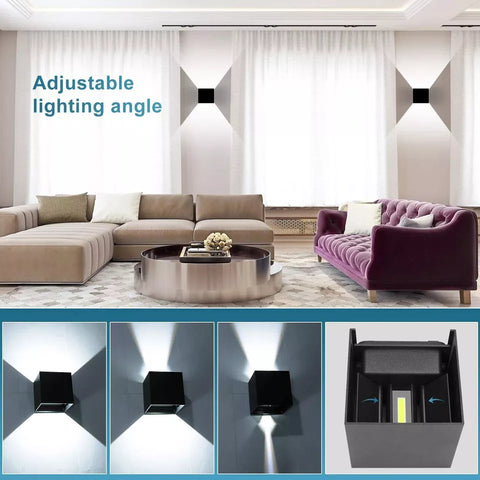 Modern LED Up Down Wall Lights Lighting Fixture Outdoor Indoor Lamp lighting UK