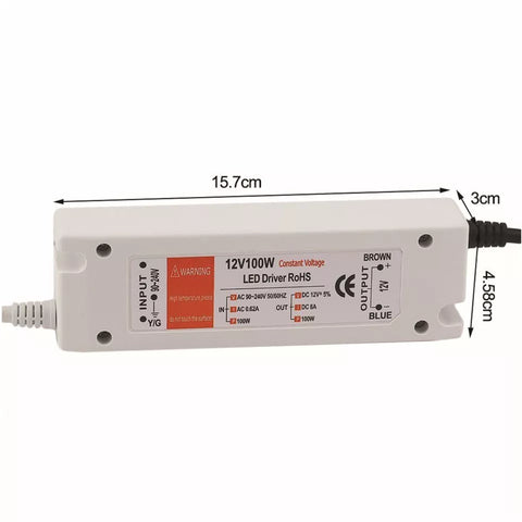 12V LED Driver Power Supply Transformer 240V - DC 12V for LED Lighting PSU