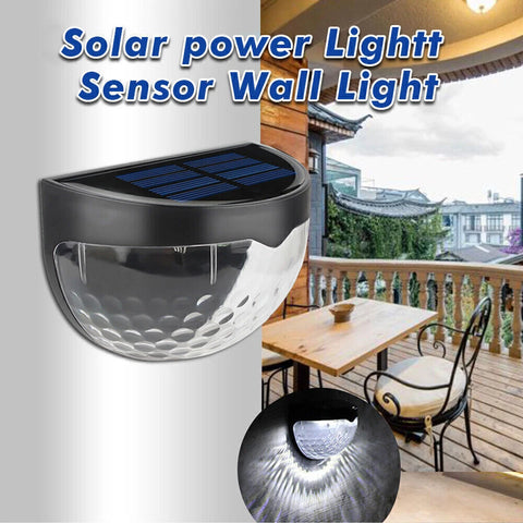 Super Bright Solar Powered LED Fence Wall Lights Outdoor Garden Lamps