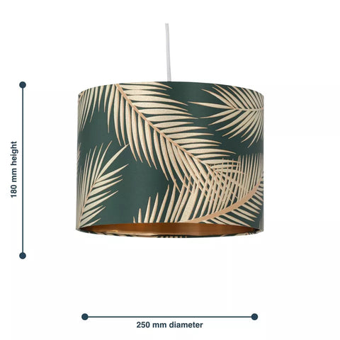 leaf embossed gold light shade by Alpha Lights
