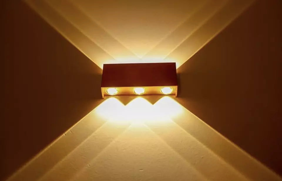 Modern Wall Mount Lights In UK – 6W Hardwired, Up Down Wall Lights, Indoor Mini Brushed
