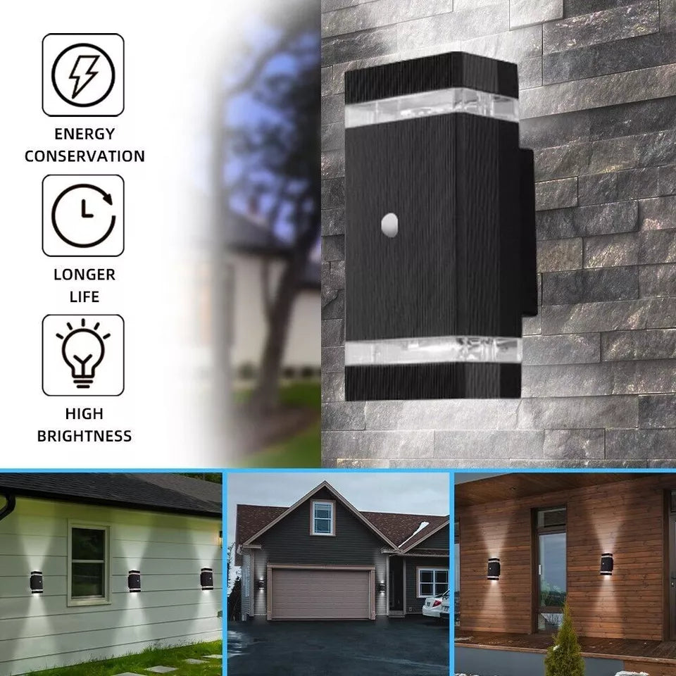 Shop the 12W Outdoor Wall Light with Motion Sensor in the UK! Featuring PIR technology, IP67 waterproof rating, and adjustable LED panel for your front door. Limited stock – Buy now!
