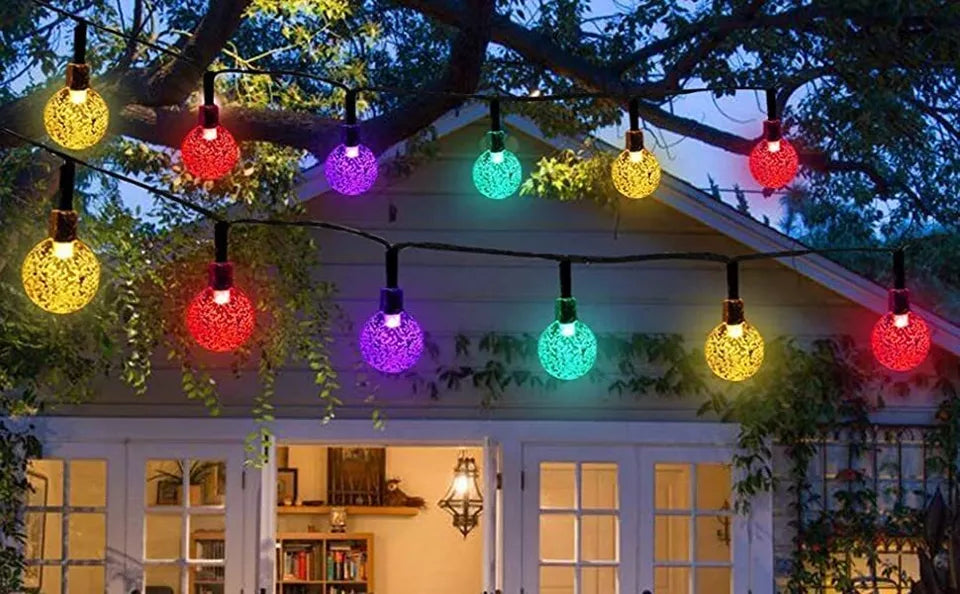 Buy Retro Bulb LED Solar Powered String Lights In UK - Shop Now!