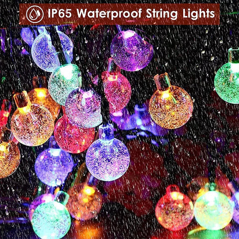 Buy Retro Bulb LED Solar Powered String Lights In UK - Shop Now!