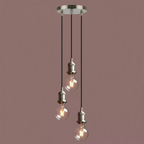 Antique Brass 3 Way Ceiling Light UK

