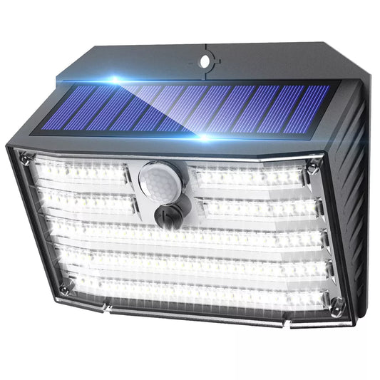 Best Solar Security Lights – 126 LED, IP65, 3 Modes in UK –IP65 Waterproof Solar Lights Outdoor Garden, 3 Modes PIR Solar Powered Wall Lights