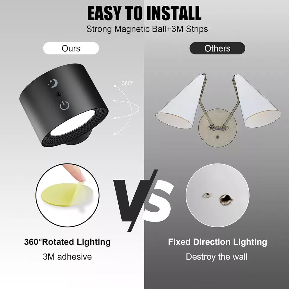 Buy Rechargeable Magnetic LED Wall Lamp In UK - Shop Now!