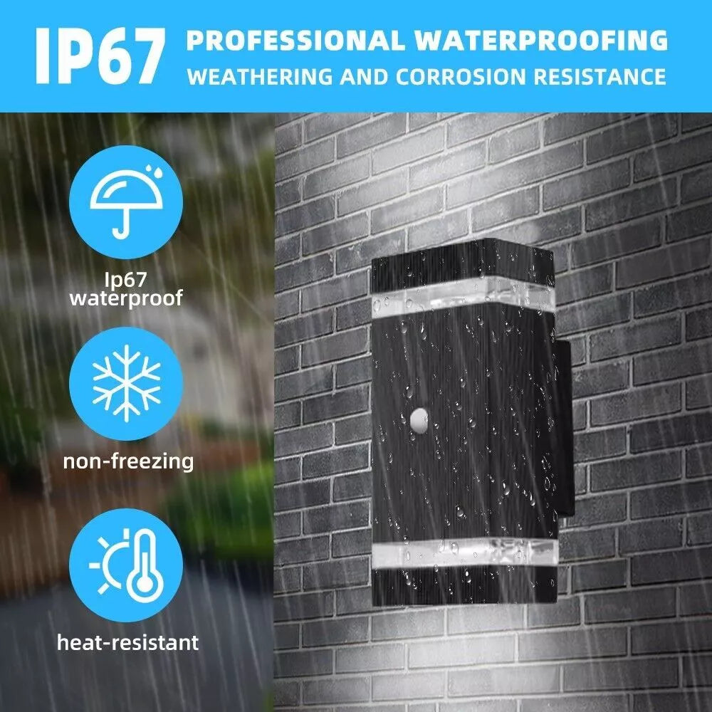 Shop the 12W Outdoor Wall Light with Motion Sensor in the UK! Featuring PIR technology, IP67 waterproof rating, and adjustable LED panel for your front door. Limited stock – Buy now!
