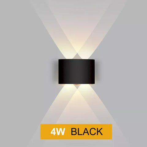 Alpha Lights wall sconce in use in various indoor and outdoor settings

